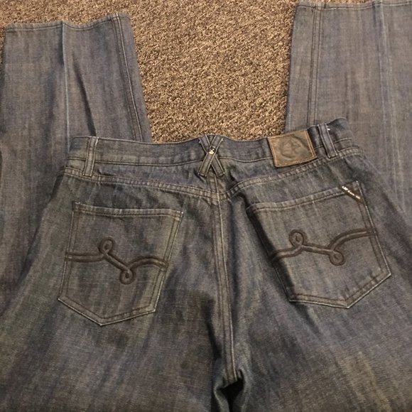 Lrg Other - LR Geans By LRG Loose Dark Wash Denim Embroidered Back Pockets 36X32